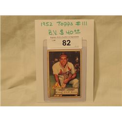 1952 TOPPS #111 HARRY LOWREY BASEBALL CARD