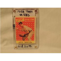 1958 TOPPS #483 LUIS APARICIO BASEBALL CARD