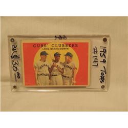 1959 TOPPS #147 CUBS CLUBBERS BASEBALL CARD