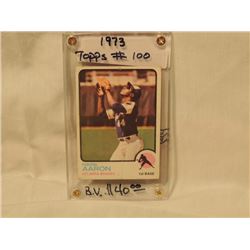1973 TOPPS #100 HANK AARON BASEBALL CARD