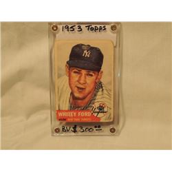 1953 TOPPS WHITEY FORD BASEBALL CARD $300 BOOK!!