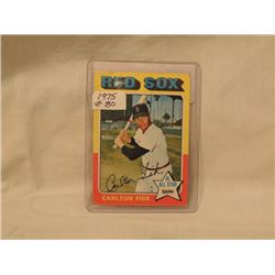 1975 TOPPS #80 CARLTON FISK BASEBALL CARD