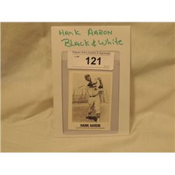 HANK AARON BLACK & WHITE BASEBALL CARD