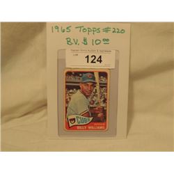 1965 TOPPS #220 BILLY WILLIAMS BASEBALL CARD