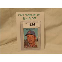 1967 TOPPS #70 RON SANTO BASEBALL CARD