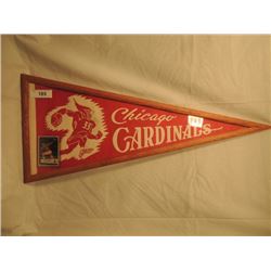 RARE VINTAGE CHICAGO CARDINALS 1950'S PENNANT CARD