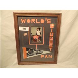 11" X 14" CHICAGO BEARS BIGGEST FAN FRAMED PHOTO