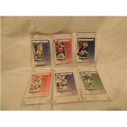 6 UPPER DECK ROOKIE EXCHANGE FOOTBALL CARDS CASES