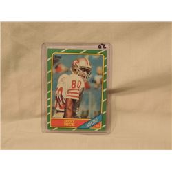 1986 TOPPS JERRY RICE ROOKIE FOOTBALL CARD