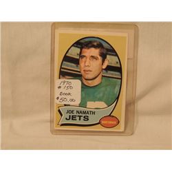 1970 JOE NAMATH FOOTBALL CARD