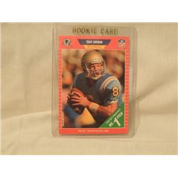 1989 TROY AIKMAN ROOKIE FOOTBALL CARD