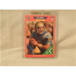 1989 TROY AIKMAN ROOKIE FOOTBALL CARD