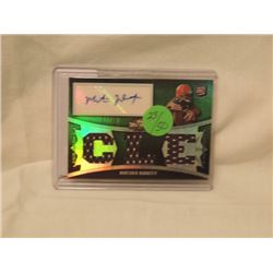 TOPPS MONTARIO HARDESTY AUTOGRAPH JERSEY CARD