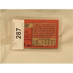 1987 JERRY RICE TOPPS FOOTBALL CARD MINT!!