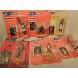 9 STARTING LINEUP FIGURES AS SHOWN NIB