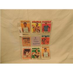 LOT 8 1971 TOPPS VINTAGE BASKETBALL SPORTS CARDS