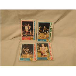 4 1970 NBA BASKETBALL CARDS MINTY!!