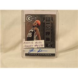 JAMES ANDERSON ROOKIE AUTOGRAPH JERSEY BASKETBALL