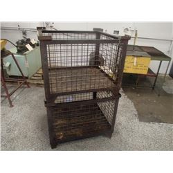 33" x 30" x 27" Stackable Steel Mesh Crates