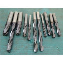 Lot of Solid Carbide Drills/Reamers, 11 Total