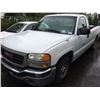 Image 1 : 2003 GMC SIERRA, 2 DOOR PU, WHITE, VIN # 1GTEC14X43Z104842