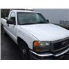 Image 2 : 2003 GMC SIERRA, 2 DOOR PU, WHITE, VIN # 1GTEC14X43Z104842