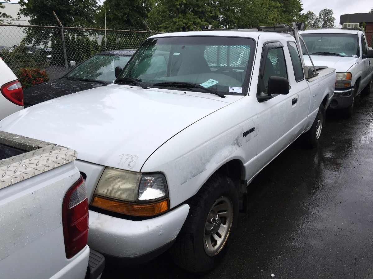 1999 FORD RANGER, 2 DOOR PU, WHITE, VIN # 1FTYR14U5XTA62238 - Able Auctions
