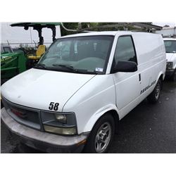 2003 GMC SAFARI, CARGO VAN, WHITE, VIN # 1GTDM19X03B511180