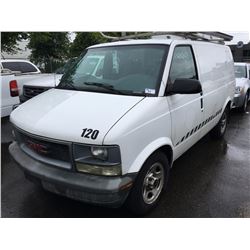 2004 GMC SAFARI, CARGO VAN, WHITE, VIN # 1GTDM19X74B505023