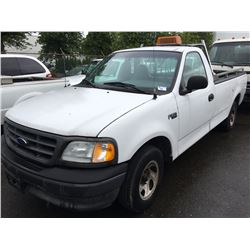 2003 FORD F-150 XL, 2 DOOR PU, WHITE, VIN # 2FTRF17243CA86512
