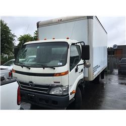 2009 HINO 155 CUBE VAN, WHITE, VIN # 2AYYX21H999000010