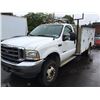 Image 1 : 2002 FORD F-450 XLT SUPER DUTY, 2 DOOR WORK TRUCK, WHITE, VIN # 1FDXF47F12EB90309