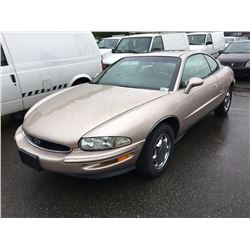 1995 BUICK RIVIERA SUPERCHARGED, 2 DOOR COUPE, GRAY, VIN # 1G4GD2215S4737139