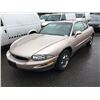 Image 1 : 1995 BUICK RIVIERA SUPERCHARGED, 2 DOOR COUPE, GRAY, VIN # 1G4GD2215S4737139