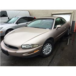 1995 BUICK RIVIERA SUPERCHARGED, 2 DOOR SEDAN, GREY, VIN # 1G4GD2217S4729687