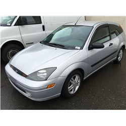 2003 FORD FOCUS ZX3, 2 DOOR HATCHBACK, GREY, VIN # 3FAFP31373R165568
