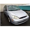Image 2 : 2000 FORD FOCUS ZTS, 4 DOOR SEDAN, GREY, VIN # 1FAHP3837YW396263