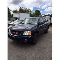 2003 GMC ENVOY SLE, 4 DOOR SUV, BLUE, VIN # 1GKDT13S132166536