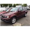 Image 1 : 2001 BMW X5, 4 DOOR SUV, RED, VIN # WBAFA53551LM74549