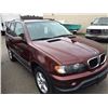 Image 2 : 2001 BMW X5, 4 DOOR SUV, RED, VIN # WBAFA53551LM74549