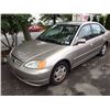 Image 1 : 2001 HONDA CIVIC LX, 4 DOOR SEDAN, BROWN, VIN # 2HGES16681H938568