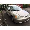Image 2 : 2001 HONDA CIVIC LX, 4 DOOR SEDAN, BROWN, VIN # 2HGES16681H938568