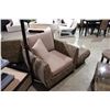 Image 2 : DARK WOOD & WOVEN RATTAN PATIO SOFA SET