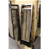Image 1 : DARK WOOD & WOVEN RATTAN BI-FOLD SCREEN (DAMAGED)