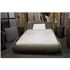 Image 1 : DARK WOOD & WOVEN RATTAN 3 PIECE BED ROOM SET
