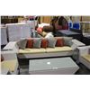 Image 4 : WICKED WICKER WHITE WOVEN OUTDOOR SOFA SET