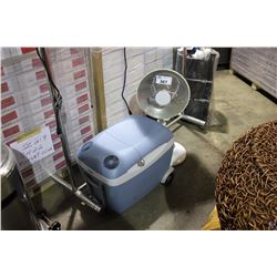 TABLETOP RADIANT HEATER & MOBI-COOL ELECTRIC COOLER