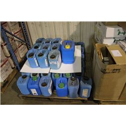 PALLET OF ASSORTED DRY CLEANING SUPPLIES