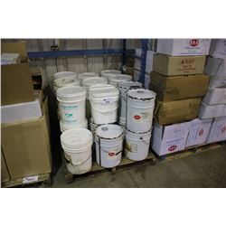 PALLET OF ASSORTED DRY CLEANING SUPPLIES