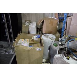 PALLET OF ASSORTED DRY CLEANING SUPPLIES